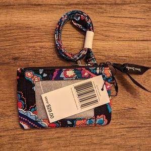 NWT Vera Bradley Zip ID & Lanyard in Haymarket Paisley